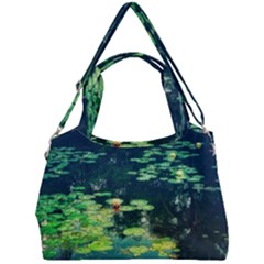 Lily Pond Ii Double Compartment Shoulder Bag by okhismakingart