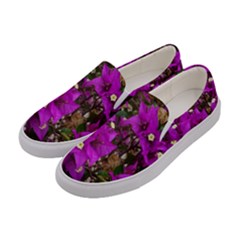 Bougainvillea  Women s Canvas Slip Ons by okhismakingart