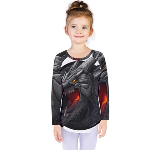 Dragon City Kids  Long Sleeve Tee by Sudhe