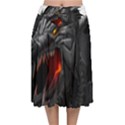 Dragon City Velvet Flared Midi Skirt View1