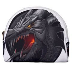 Dragon City Horseshoe Style Canvas Pouch by Sudhe