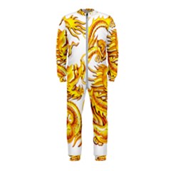 Chinese Dragon Golden Onepiece Jumpsuit (kids) by Sudhe
