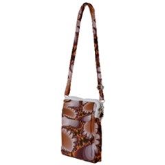 Fractal Pattern Shades Of Brown Multi Function Travel Bag by Pakrebo