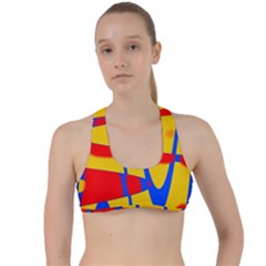 Graphic Design Graphic Design Criss Cross Racerback Sports Bra by Pakrebo