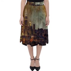 Big City Anorama Classic Midi Skirt by Pakrebo