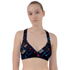 Keyboard Gamer Computer Technology Sweetheart Sports Bra by Pakrebo