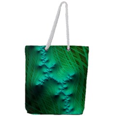 Fractal Maths Design Backdrop Full Print Rope Handle Tote (large)