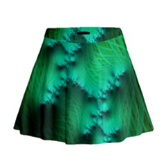 Fractal Maths Design Backdrop Mini Flare Skirt by Pakrebo