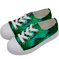 Fractal Maths Design Backdrop Kids  Low Top Canvas Sneakers by Pakrebo