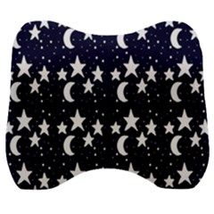 Starry Night Cartoon Print Pattern Velour Head Support Cushion by dflcprintsclothing