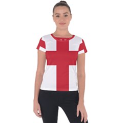 Flag Of England Short Sleeve Sports Top  by abbeyz71