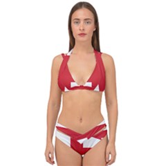 Flag Of England Double Strap Halter Bikini Set by abbeyz71