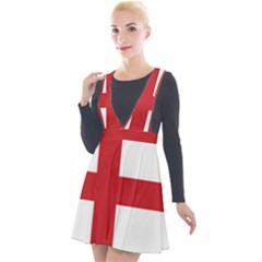 Flag Of England Plunge Pinafore Velour Dress by abbeyz71