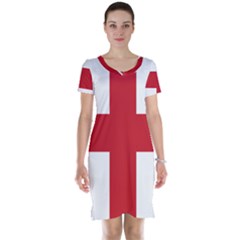 Flag Of England Short Sleeve Nightdress by abbeyz71
