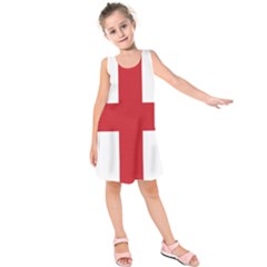 Flag Of England Kids  Sleeveless Dress by abbeyz71