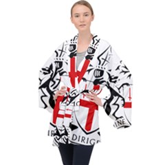 Coat Of Arms Of The City Of London Velvet Kimono Robe by abbeyz71