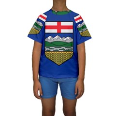 Flag Of Alberta Kids  Short Sleeve Swimwear by abbeyz71