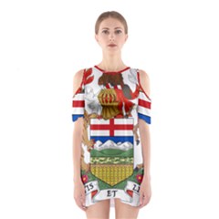 Coat Of Arms Of Alberta Shoulder Cutout One Piece Dress by abbeyz71