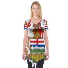 Coat Of Arms Of Alberta Short Sleeve Tunic 