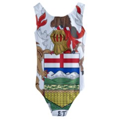 Coat Of Arms Of Alberta Kids  Cut-out Back One Piece Swimsuit by abbeyz71