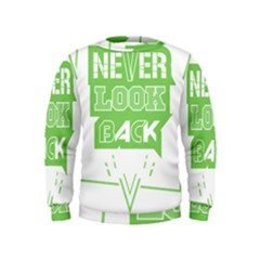 Never Look Back Kids  Sweatshirt by Melcu