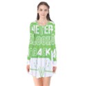 Never Look Back Long Sleeve V-neck Flare Dress View1