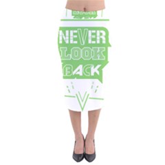 Never Look Back Velvet Midi Pencil Skirt by Melcu