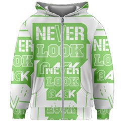 Never Look Back Kids  Zipper Hoodie Without Drawstring by Melcu