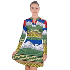 Provincial Shield of Alberta Long Sleeve Panel Dress