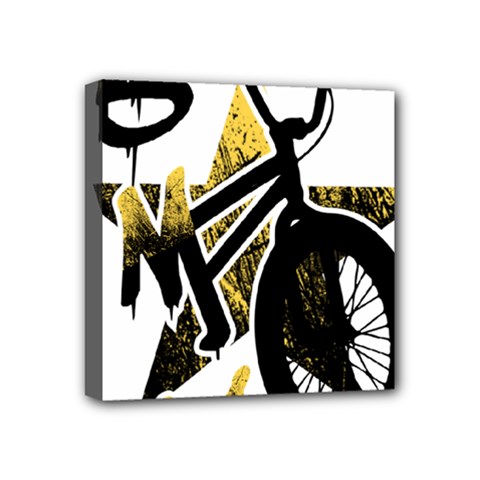 Bmx Mini Canvas 4  X 4  (stretched) by Melcu