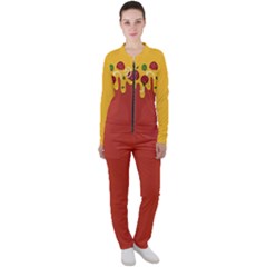 Pizza Topping Funny Modern Yellow Melting Cheese And Pepperonis Casual Jacket And Pants Set by genx