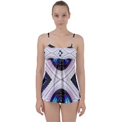 Patterns Fractal Background Digital Babydoll Tankini Set by Pakrebo