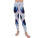 Patterns Fractal Background Digital Kids  Lightweight Velour Leggings View1