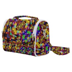 Color Mosaic Background Wall Satchel Shoulder Bag by Pakrebo