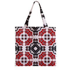 Ornament Seamless Pattern Element Zipper Grocery Tote Bag