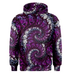 Fractal Background Swirl Art Skull Men s Pullover Hoodie by Pakrebo