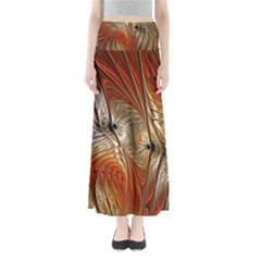 Pattern Background Swinging Design Full Length Maxi Skirt