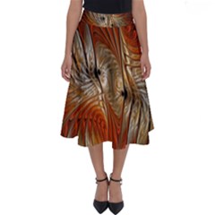 Pattern Background Swinging Design Perfect Length Midi Skirt by Pakrebo