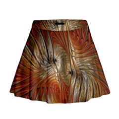 Pattern Background Swinging Design Mini Flare Skirt