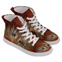 Pattern Background Swinging Design Women s Hi-Top Skate Sneakers View3