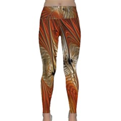 Pattern Background Swinging Design Lightweight Velour Classic Yoga Leggings