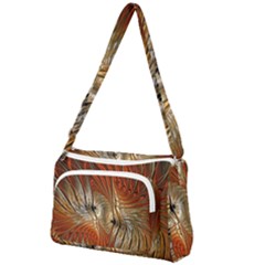 Pattern Background Swinging Design Front Pocket Crossbody Bag