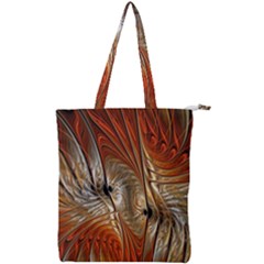 Pattern Background Swinging Design Double Zip Up Tote Bag