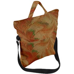 Mottle Color Movement Colorful Fold Over Handle Tote Bag by Pakrebo