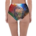 Network Earth Block Chain Globe Reversible High-Waist Bikini Bottoms View4