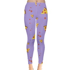 Piazza Pattern Violet 13k Piazza Pattern Violet Background Only Leggings  by genx