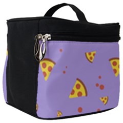 Pizza Pattern Violet Pepperoni Cheese Funny Slices Make Up Travel Bag (big) by genx