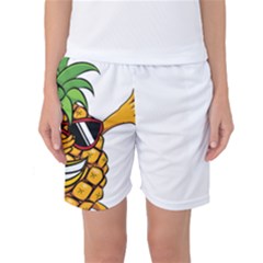 Dabbing Pineapple Sunglasses Shirt Aloha Hawaii Beach Gift Women s Basketball Shorts by SilentSoulArts