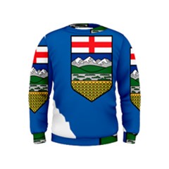 Flag Map Of Alberta Kids  Sweatshirt by abbeyz71