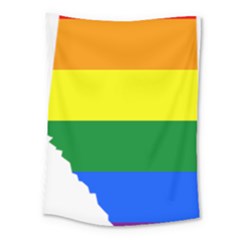 Lgbt Flag Map Of Alberta Medium Tapestry by abbeyz71